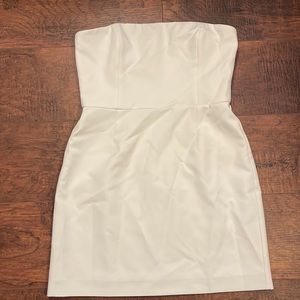 Gianni Bini Strapless Mini Dress Ivory